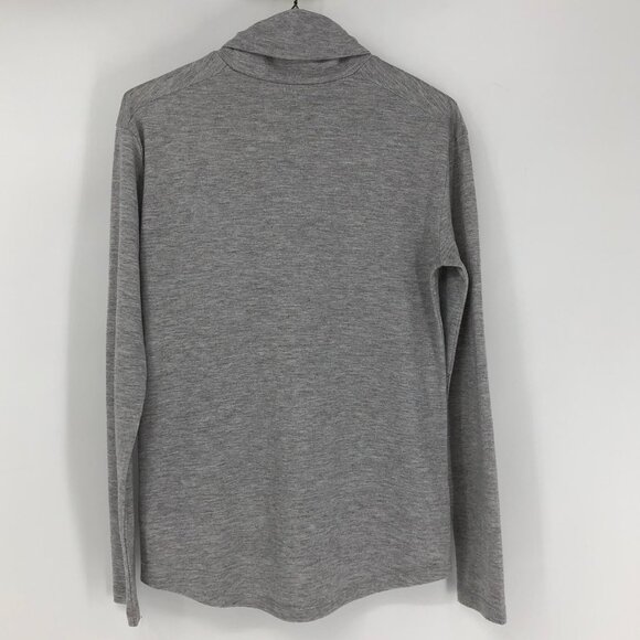 Roots Heathered Light Grey Lightweight Longsleeve Turtleneck Loose fit size XS - Picture 2 of 13
